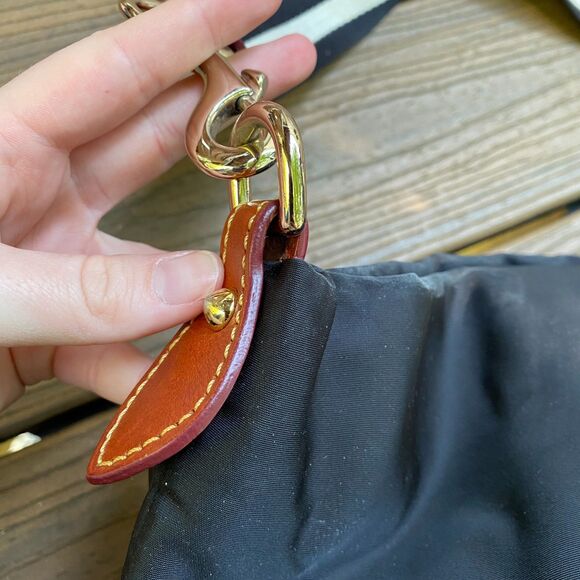 Dooney & Bourke Large Nylon Shoulder Bag Color Black - Picture 10 of 15